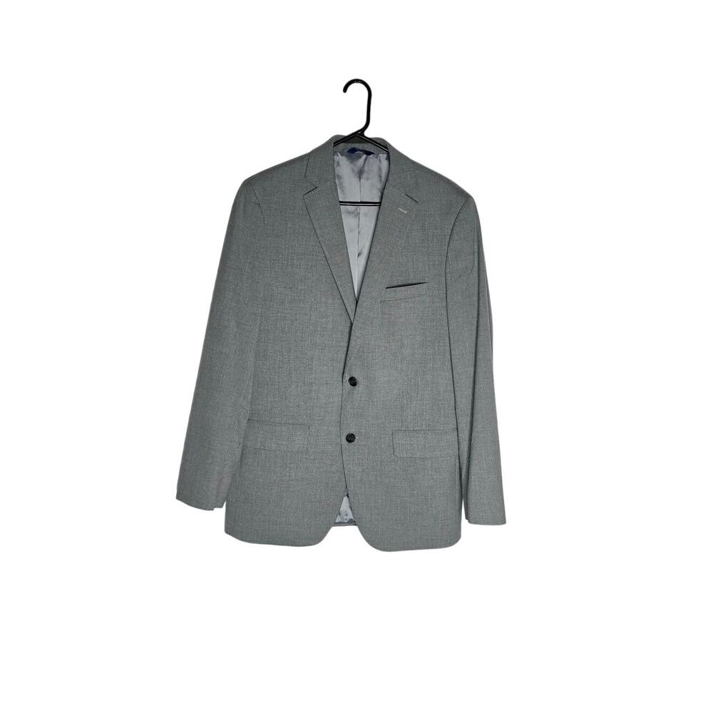 APT. 9 Premier Flex Mens Gray Slim Fit Blazer Sport Coat 40R Stretch 2 Button